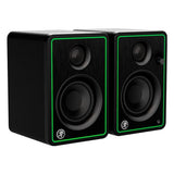 Pair of Mackie CR3-X CR X SERIES Black and Green monitor speakers