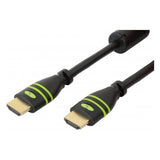 Techly ICOC HDMI FR 150 4K HDMI cable with Ethernet Black