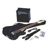 Yamaha ERG121GPII GIGMAKER Black guitar and amplifier