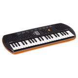 Casio MINI SA 76 musical keyboard Black and Orange