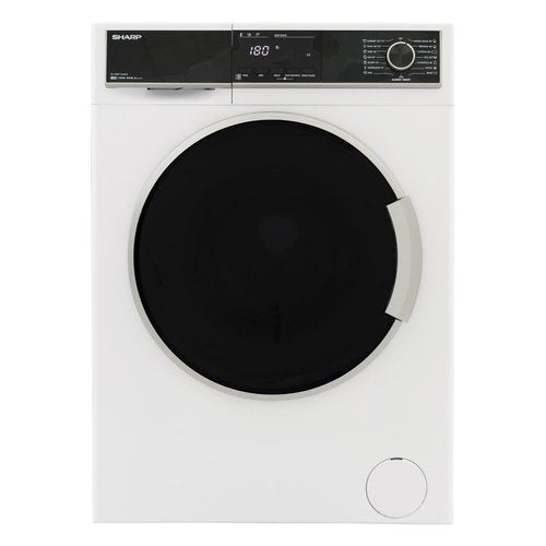 Sharp ES-HFB712AWC Black and White Washing Machine